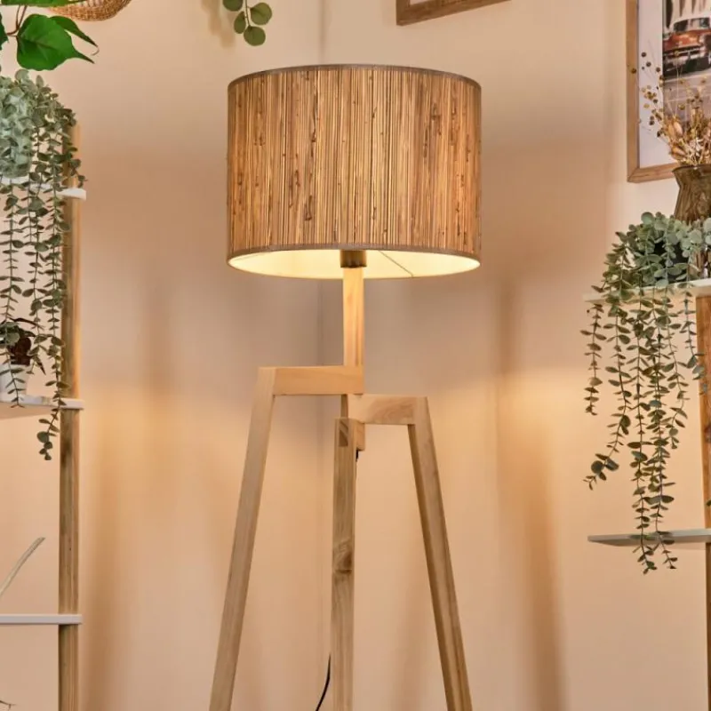 Luminaires Scandinaves-hofstein Bongal Lampadaire Écru, 1 lumière