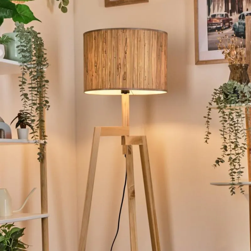 Luminaires Scandinaves-hofstein Bongal Lampadaire Écru, 1 lumière