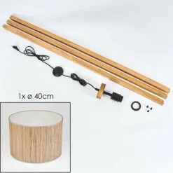 Luminaires Scandinaves-hofstein Bongal Lampadaire Écru, 1 lumière