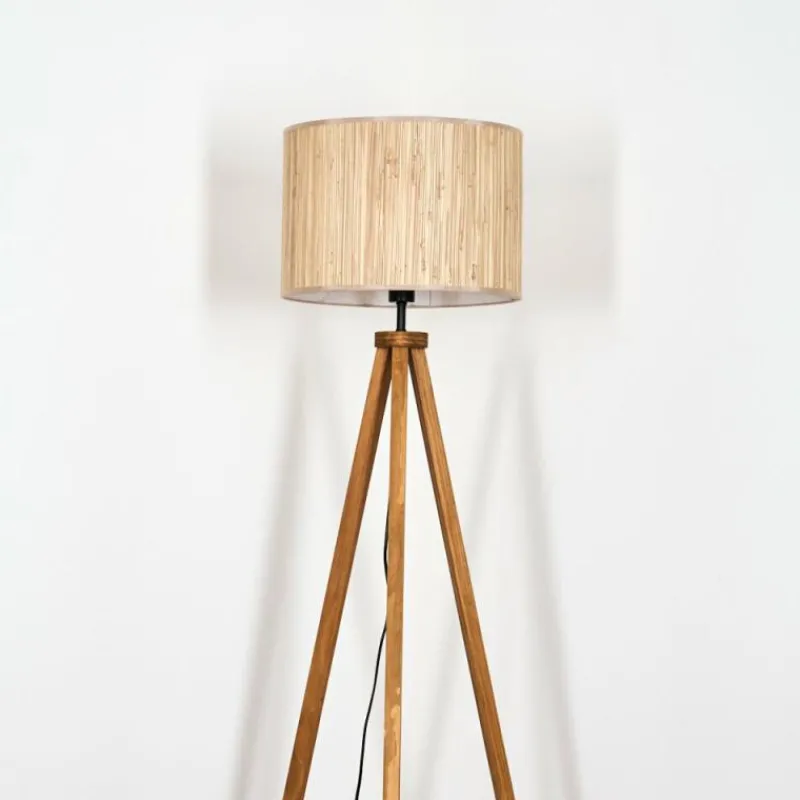 Luminaires Scandinaves-hofstein Bongal Lampadaire Écru, 1 lumière