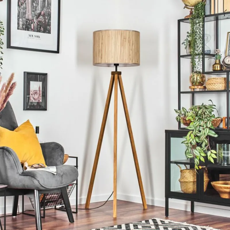 Luminaires Scandinaves-hofstein Bongal Lampadaire Écru, 1 lumière