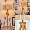 Luminaires Scandinaves-hofstein Bongal Lampadaire Écru, 1 lumière