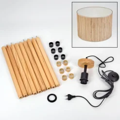 Luminaires Scandinaves-hofstein Bongal Lampadaire Écru, 1 lumière