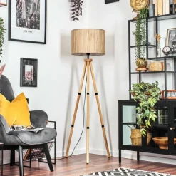 Luminaires Scandinaves-hofstein Bongal Lampadaire Écru, 1 lumière