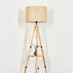 Luminaires Scandinaves-hofstein Bongal Lampadaire Écru, 1 lumière