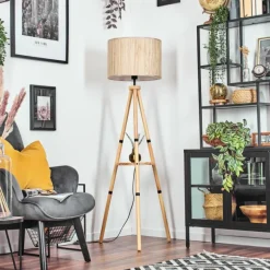 Luminaires Scandinaves-hofstein Bongal Lampadaire Écru, 1 lumière