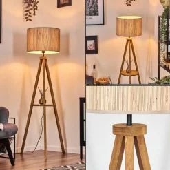 Luminaires Scandinaves-hofstein Bongal Lampadaire Écru, 1 lumière