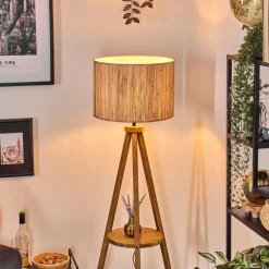 Luminaires Scandinaves-hofstein Bongal Lampadaire Écru, 1 lumière