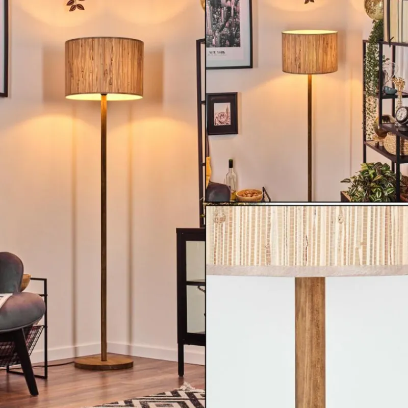 Luminaires Scandinaves-hofstein Bongal Lampadaire Écru, 1 lumière