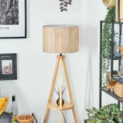 Luminaires Scandinaves-hofstein Bongal Lampadaire Écru, 1 lumière