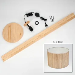 Luminaires Scandinaves-hofstein Bongal Lampadaire Écru, 1 lumière