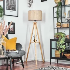 Luminaires Scandinaves-hofstein Bongal Lampadaire Écru, 1 lumière