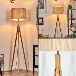 Luminaires Scandinaves-hofstein Bongal Lampadaire Écru, 1 lumière
