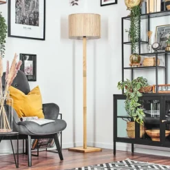 Luminaires Scandinaves-hofstein Bongal Lampadaire Écru, 1 lumière