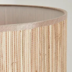 Luminaires Scandinaves-hofstein Bongal Lampadaire Écru, Noir, 1 lumière