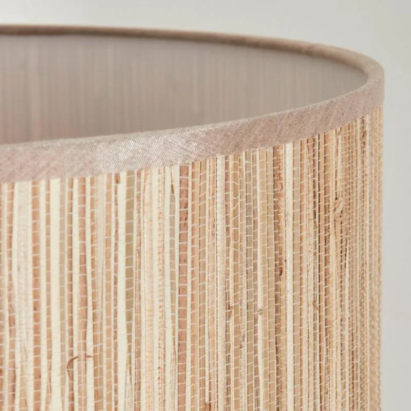 Luminaires Scandinaves-hofstein Bongal Lampadaire Écru, Noir, 1 lumière