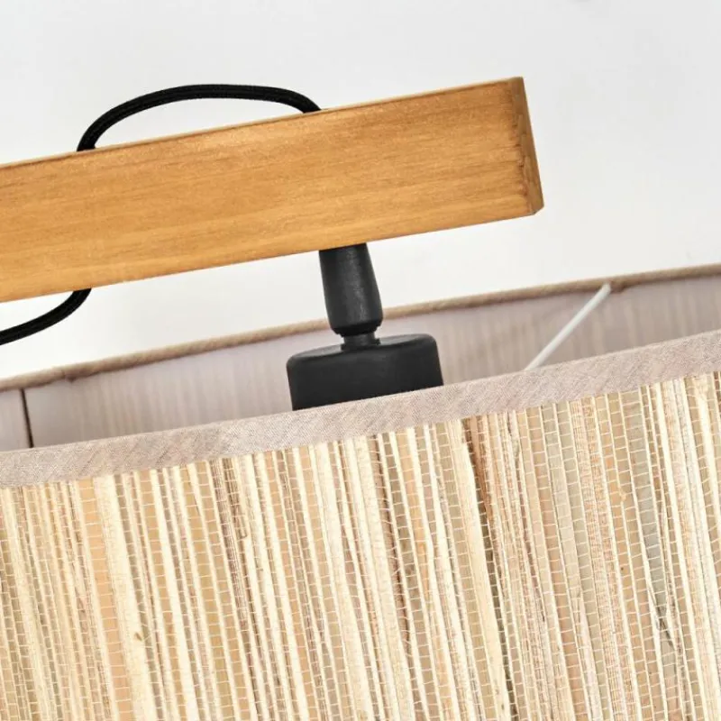 Luminaires Scandinaves-hofstein Bongal Lampadaire Écru, Noir, 1 lumière