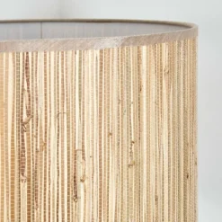 Luminaires Scandinaves-hofstein Bongal Lampadaire Écru, Noir, 1 lumière
