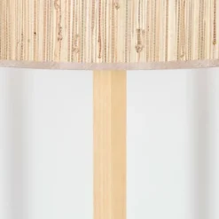 Luminaires Scandinaves-hofstein Bongal Lampadaire Écru, Noir, 1 lumière