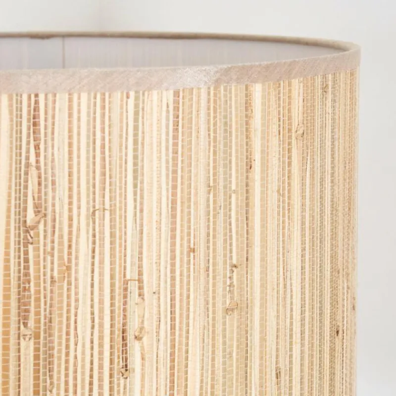 Luminaires Scandinaves-hofstein Bongal Lampadaire Écru, Noir, 1 lumière
