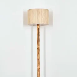 Luminaires Scandinaves-hofstein Bongal Lampadaire Écru, Noir, 1 lumière