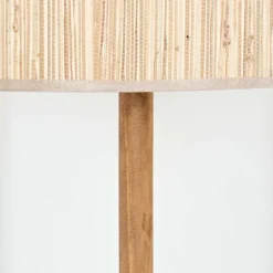 Luminaires Scandinaves-hofstein Bongal Lampadaire Écru, Noir, 1 lumière