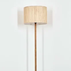 Luminaires Scandinaves-hofstein Bongal Lampadaire Écru, Noir, 1 lumière