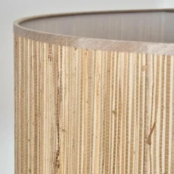 Luminaires Scandinaves-hofstein Bongal Lampadaire, Liseuse Écru, Noir, 1 lumière