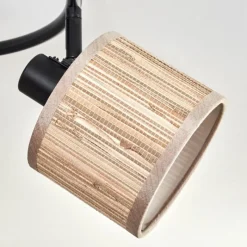 Lampes En Tissu-hofstein Bongal Plafonnier Noir, 3 lumières