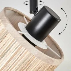 Luminaires Scandinaves-hofstein Bongal Plafonnier Noir, 2 lumières