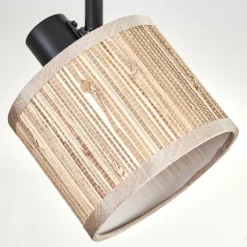 Lampes En Tissu-hofstein Bongal Plafonnier Noir, 4 lumières