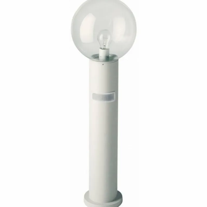 Luminaires Albert Leuchten Borne d'éclairage Albert 2010 Blanc, 1 lumière, Détecteur de mouvement