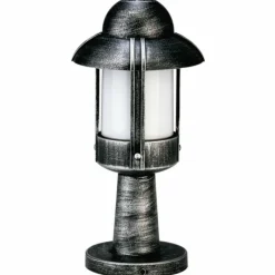 Luminaires Rustiques-Luminaires Albert Leuchten Borne d'éclairage Albert 530 Noir, Argenté, 1 lumière