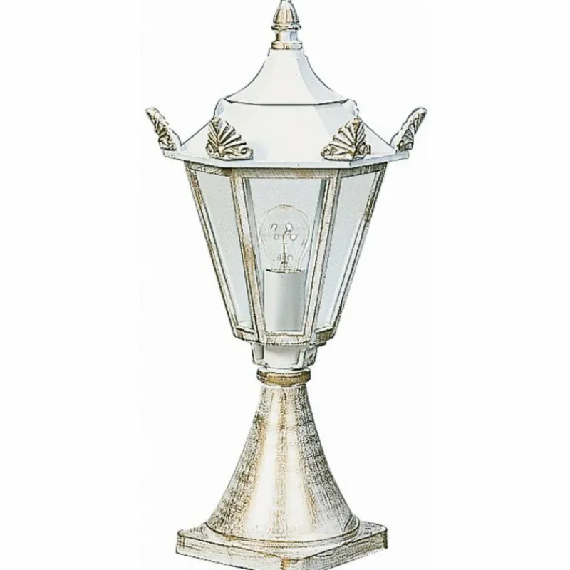 Lampes Dorées-Luminaires Albert Leuchten Borne d'éclairage Albert 533 Or, Blanc, 1 lumière