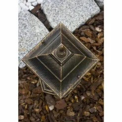 Luminaires Rustiques-hofstein Borne d'éclairage Antibes Brun, Or, 1 lumière