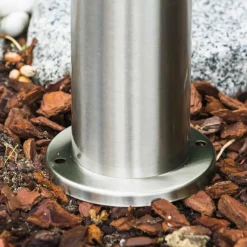 hofstein Borne d'éclairage Avize Acier inoxydable, 1 lumière, Détecteur de mouvement