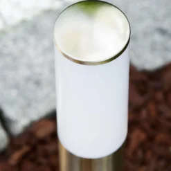 hofstein Borne d'éclairage Caserta Acier inoxydable, 1 lumière