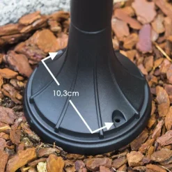 Luminaires Rustiques-hofstein Borne d'éclairage Elgin Noir, 1 lumière