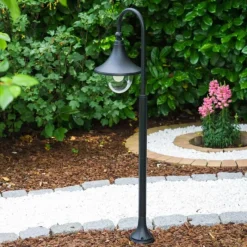 Luminaires Rustiques-hofstein Borne d'éclairage Elgin Noir, 1 lumière