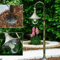 Luminaires Rustiques-hofstein Borne d'éclairage Elgin Noir doré, 1 lumière