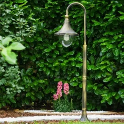 Luminaires Rustiques-hofstein Borne d'éclairage Elgin Noir doré, 1 lumière