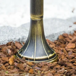 Luminaires Rustiques-hofstein Borne d'éclairage Elgin Noir doré, 1 lumière