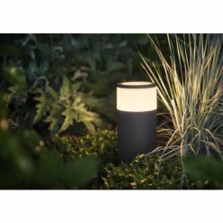 Luminaires Philips Borne d'éclairage, kit d'extension Philips Hue Ambiance White & Color Calla LED Noir, 1 lumière, Changeur de couleurs