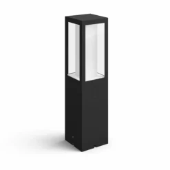 Luminaires Philips Borne d'éclairage, kit d'extension Philips Hue Ambiance White & Color Impress LED Noir, 1 lumière, Changeur de couleurs