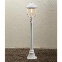 Luminaires Konstsmide Borne d'éclairage Konstsmide Parma Blanc, 1 lumière