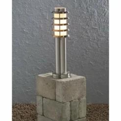 Luminaires Konstsmide Borne d'éclairage Konstsmide Trento Acier inoxydable, 1 lumière