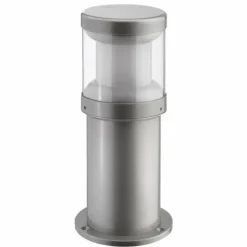 Luminaires LCD Borne d'éclairage LCD Illertissen Argenté, 1 lumière