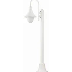 Luminaires Rustiques-Luminaires LCD Borne d'éclairage LCD Lengerich Blanc, 1 lumière