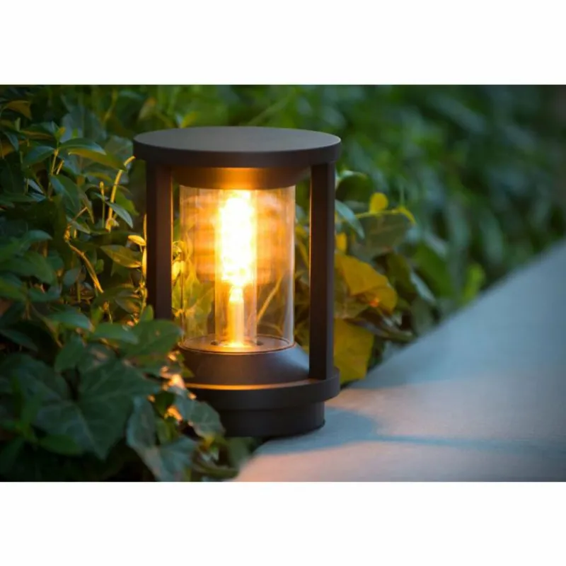 Luminaires Lucide Borne d'éclairage Lucide CADIX Noir, 1 lumière