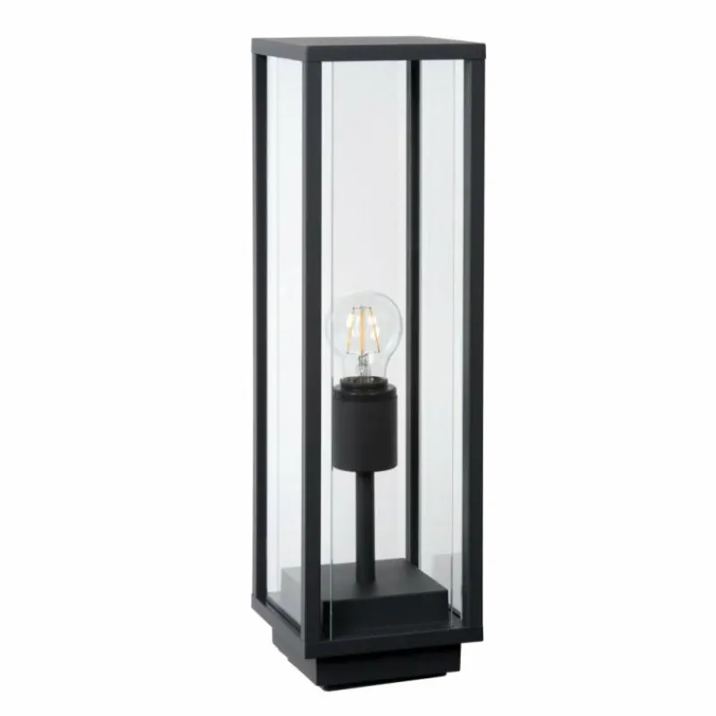 Lampes Vintages & Rétros-Luminaires Lucide Borne d'éclairage Lucide CLAIRE Noir, 1 lumière